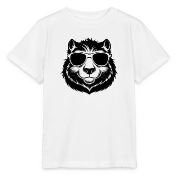 Kapybara mit Sonnenbrille - Stanley/Stella Kinder T-Shirt MINI CREATOR  - Weiß - Vorne - Maike (125cm)