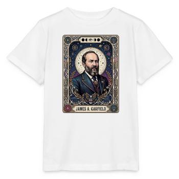 James A Tarotkarte - Stanley/Stella Kinder T-Shirt MINI CREATOR  - Weiß - Vorne - Maike (125cm)