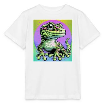Gecko - Stanley/Stella Kinder T-Shirt MINI CREATOR  - Weiß - Vorne - Maike (125cm)