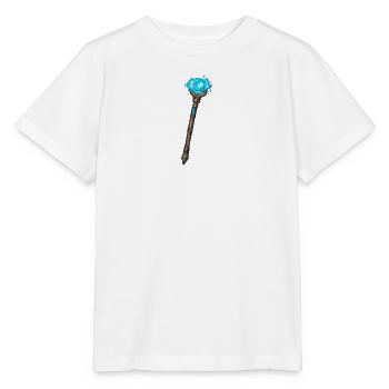 Magischer Kristallstab Blau - Stanley/Stella Kinder T-Shirt MINI CREATOR  - Weiß - Vorne - Maike (125cm)