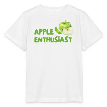 Apfel Enthusiast – Grüner Stil - Stanley/Stella Kinder T-Shirt MINI CREATOR  - Weiß - Vorne - Maike (125cm)