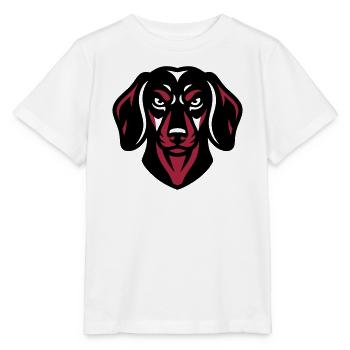 Black Dachshund Logo - Stanley/Stella MINI CREATOR Kids’ T-Shirt - white - Front - Maike (125cm)