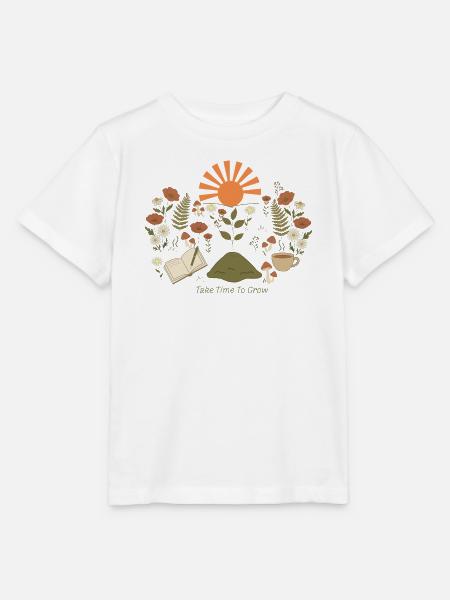 Take Time To Grow – Sonnenpfad - Stanley/Stella Kinder T-Shirt MINI CREATOR  - Weiß