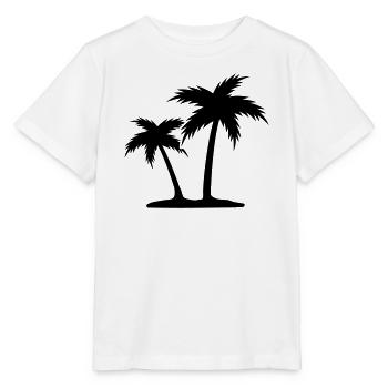 Palm trees - Stanley/Stella MINI CREATOR Kids’ T-Shirt - white - Front - Maike (125cm)