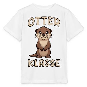 Otter Klasse süßes Otter Einschulung Schüler Tier - Stanley/Stella Kinder T-Shirt MINI CREATOR  - Weiß - Vorne - Maike (125cm)