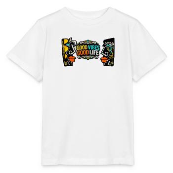 Good Zeiten Good Life Kunst Print - Stanley/Stella Kinder T-Shirt MINI CREATOR  - Weiß - Vorne - Maike (125cm)