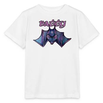 Batty Night Bat Illustration - Stanley/Stella MINI CREATOR Kids’ T-Shirt - white - Front - Maike (125cm)