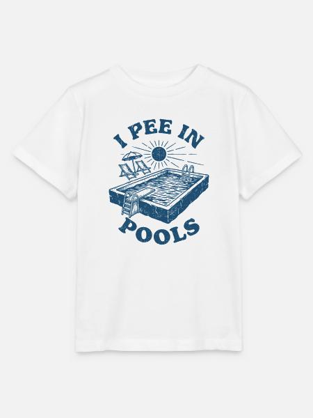 Ich pinkel in Pools Pool-Humor - Stanley/Stella Kinder T-Shirt MINI CREATOR - Weiß