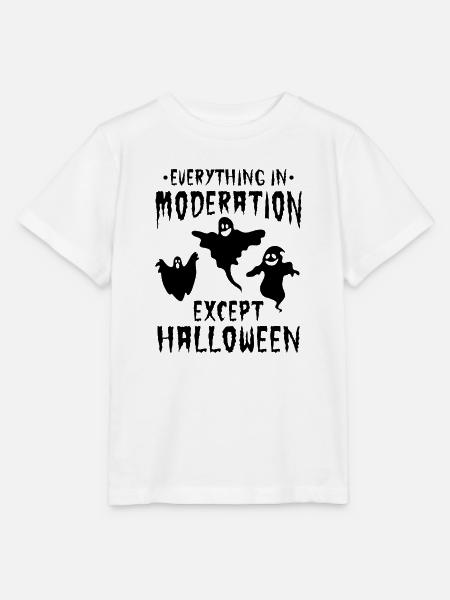 Halloween Party - Everything In Moderation Except - Stanley/Stella Kinder T-Shirt MINI CREATOR - Weiß