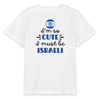 Ich bin so süß, ich muss Israeli sein – Baby & Kids - Stanley/Stella Kinder T-Shirt MINI CREATOR  - Weiß - Vorne - Maike (125cm)