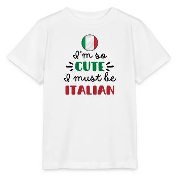 Ich bin so süß, ich muss Italiener sein – Baby & Kinder - Stanley/Stella Kinder T-Shirt MINI CREATOR  - Weiß - Vorne - Maike (125cm)