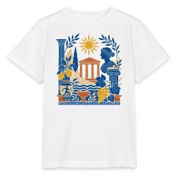 Antique Columns and Sun Collage - Stanley/Stella MINI CREATOR Kids’ T-Shirt - white - Front - Maike (125cm)