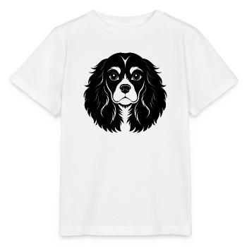 Kavallerier King Charles Spaniel - Stanley/Stella Kinder T-Shirt MINI CREATOR  - Weiß - Vorne - Maike (125cm)