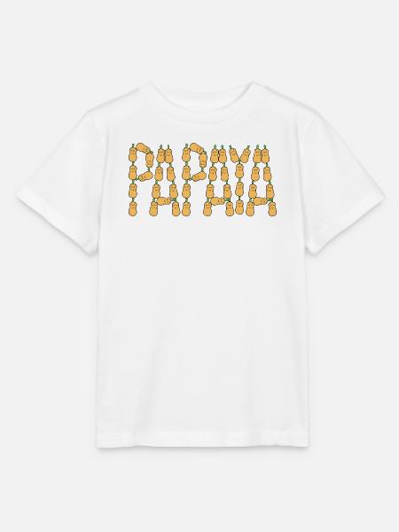 Papaya-Typografie - Stanley/Stella Kinder T-Shirt MINI CREATOR - Weiß