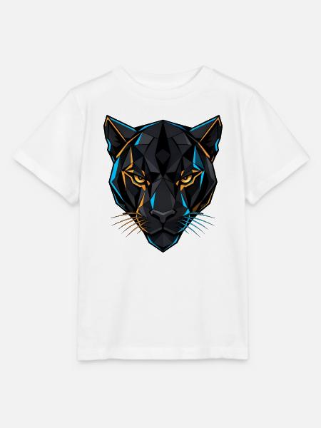 Neon Panther – Wilde Präzision - Stanley/Stella Kinder T-Shirt MINI CREATOR - Weiß