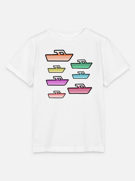 Motorboote - Stanley/Stella Kinder T-Shirt MINI CREATOR  - Weiß
