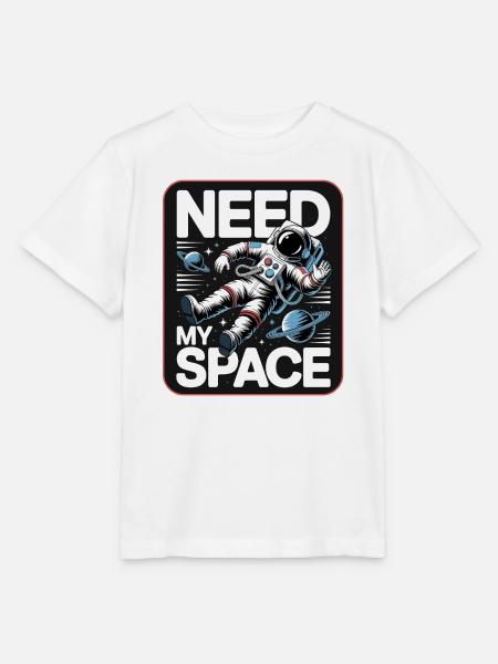 Raumfahrt-Statement: Need My Space - Stanley/Stella Kinder T-Shirt MINI CREATOR - Weiß