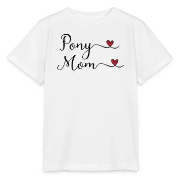 Pony Mom - Stanley/Stella MINI CREATOR Kids’ T-Shirt - white - Front - Maike (125cm)