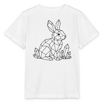 Crystal Bunny Coloring - Stanley/Stella MINI CREATOR Kids’ T-Shirt - white - Front - Maike (125cm)