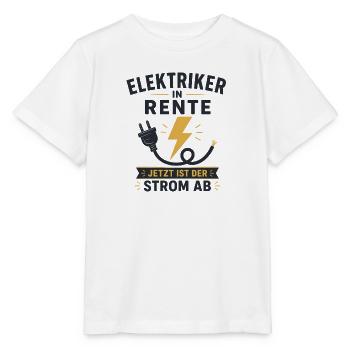 Elektriker in Rente – Lustiger Ruhestand Spruch - Stanley/Stella Kinder T-Shirt MINI CREATOR  - Weiß - Vorne - Maike (125cm)