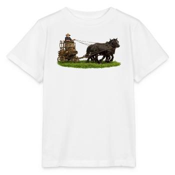 Pferde- und Kutschtour - Stanley/Stella Kinder T-Shirt MINI CREATOR  - Weiß - Vorne - Maike (125cm)