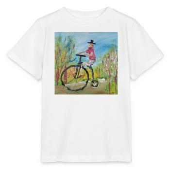 Penny-farthing - Stanley/Stella MINI CREATOR Kids’ T-Shirt - white - Front - Maike (125cm)