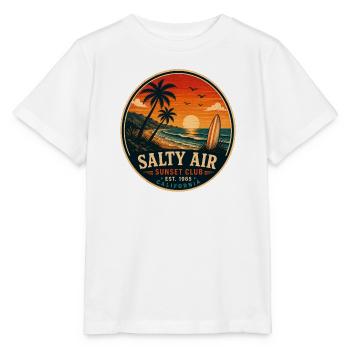 Salty Air Vintage-Küstengrafik - Stanley/Stella Kinder T-Shirt MINI CREATOR  - Weiß - Vorne - Maike (125cm)