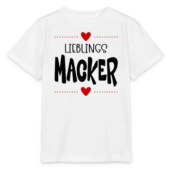 Macker Liebling - Stanley/Stella Kinder T-Shirt MINI CREATOR  - Weiß - Vorne - Maike (125cm)