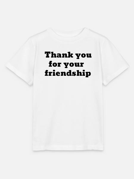 DANKE FÜR DEINE FREUNDSCHAFT - Stanley/Stella Kinder T-Shirt MINI CREATOR - Weiß