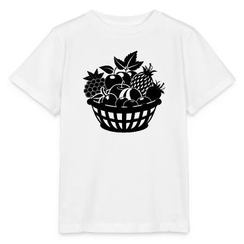 Obstkorb - Stanley/Stella Kinder T-Shirt MINI CREATOR  - Weiß - Vorne - Maike (125cm)