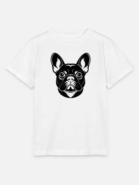Französischer Bulldogge - Stanley/Stella Kinder T-Shirt MINI CREATOR - Weiß