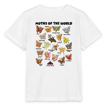 Moths of the World Kawaii Table Entomology - Stanley/Stella MINI CREATOR Kids’ T-Shirt - white - Front - Maike (125cm)