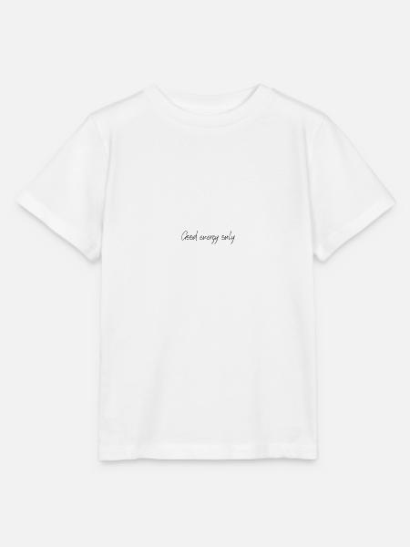 Good Energy Only - Stanley/Stella Kinder T-Shirt MINI CREATOR - Weiß