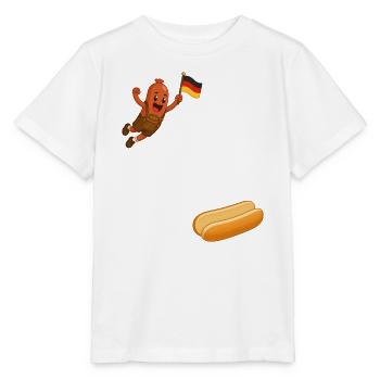 Schnitzel that goes into a bun - Stanley/Stella MINI CREATOR Kids’ T-Shirt - white - Front - Maike (125cm)