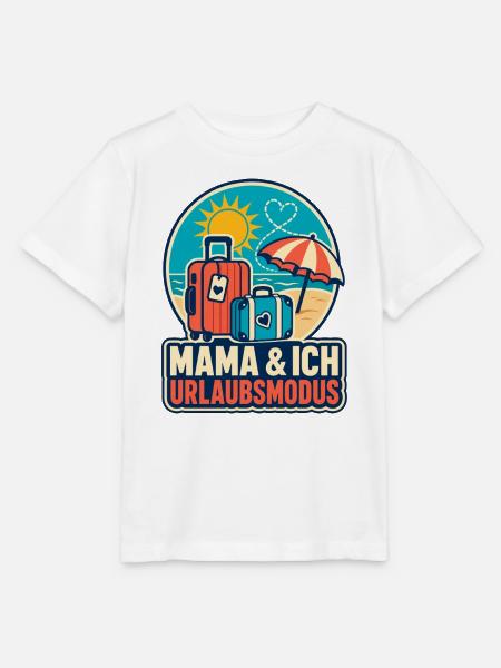 Mama & Ich Urlaubsmodus - Stanley/Stella Kinder T-Shirt MINI CREATOR - Weiß