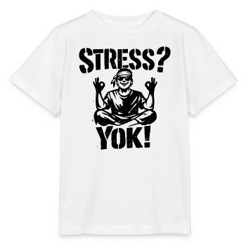 Stress? Yok! | Türkisches Stencil Streetwear Desig - Stanley/Stella Kinder T-Shirt MINI CREATOR  - Weiß - Vorne - Maike (125cm)