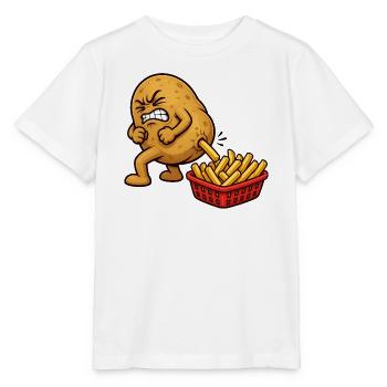 Kartoffelzubereitung Pommes Frites Lustige Pommes  - Stanley/Stella Kinder T-Shirt MINI CREATOR  - Weiß - Vorne - Maike (125cm)