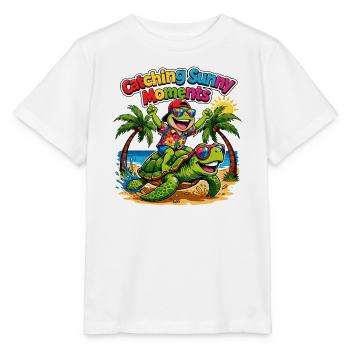 Sunny Moments - Stanley/Stella MINI CREATOR Kids’ T-Shirt - white - Front - Maike (125cm)