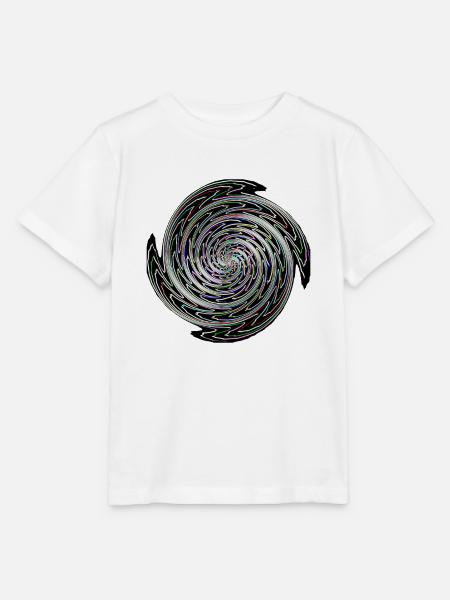 Neon Spirale Farbwirbel - Stanley/Stella Kinder T-Shirt MINI CREATOR  - Weiß