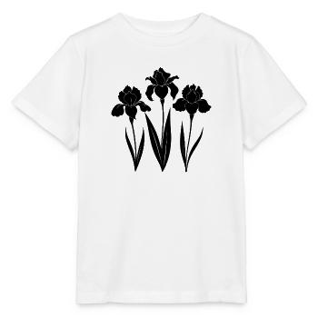 Iris Flower - Stanley/Stella MINI CREATOR Kids’ T-Shirt - white - Front - Maike (125cm)