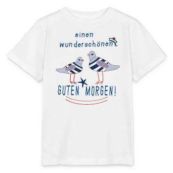 Guten Morgen mit Möwen - Stanley/Stella Kinder T-Shirt MINI CREATOR  - Weiß - Vorne - Maike (125cm)