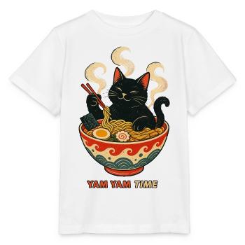 Yam Yam Time - Stanley/Stella Kinder T-Shirt MINI CREATOR  - Weiß - Vorne - Maike (125cm)