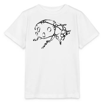 Schwarze Marienkäfer – Insektenillustration - Stanley/Stella Kinder T-Shirt MINI CREATOR  - Weiß - Vorne - Maike (125cm)