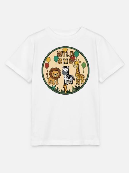 WILD ONE Tierfreude Kreisbadge - Stanley/Stella Kinder T-Shirt MINI CREATOR - Weiß