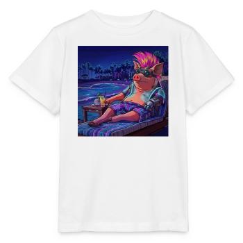 Cyberpig - Stanley/Stella MINI CREATOR Kids’ T-Shirt - white - Front - Maike (125cm)