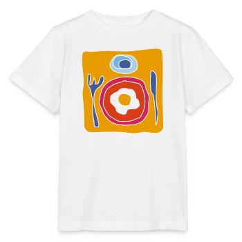 Colorful Fried Egg – Pop Illustration - Stanley/Stella MINI CREATOR Kids’ T-Shirt - white - Front - Maike (125cm)