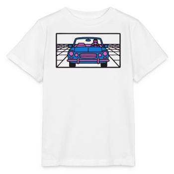 Retro Car Miami Logo - Stanley/Stella MINI CREATOR Kids’ T-Shirt - white - Front - Maike (125cm)