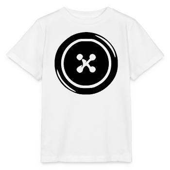 Handarbeit Knopf Geschenk Näherin - Stanley/Stella Kinder T-Shirt MINI CREATOR  - Weiß - Vorne - Maike (125cm)