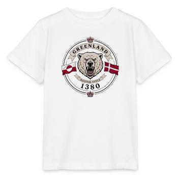 Greenland, Danish since 1380 - Stanley/Stella MINI CREATOR Kids’ T-Shirt - white - Front - Maike (125cm)