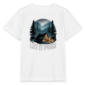 Let It Pour Camping - Stanley/Stella MINI CREATOR Kids’ T-Shirt - white - Front - Maike (125cm)